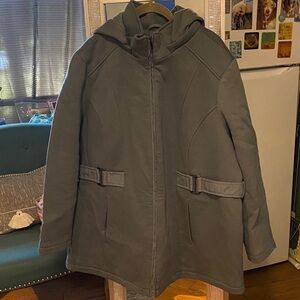 Liz Claiborne Women's Gray Puffer Coat